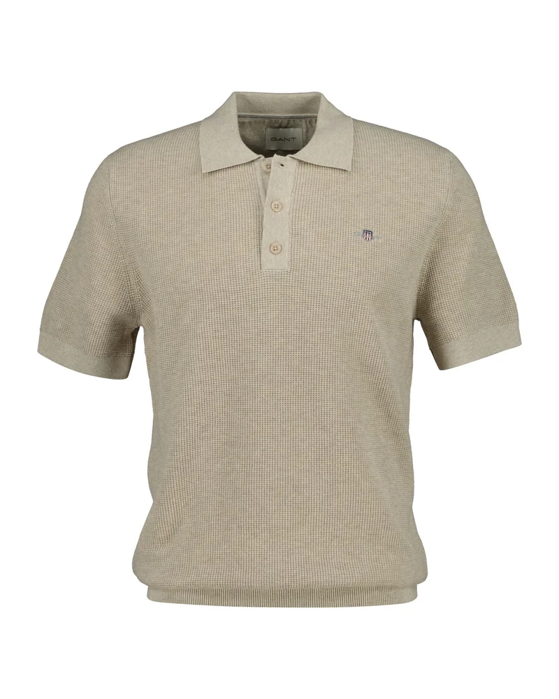 غانت Micro Textured Cotton Short SleevePolo